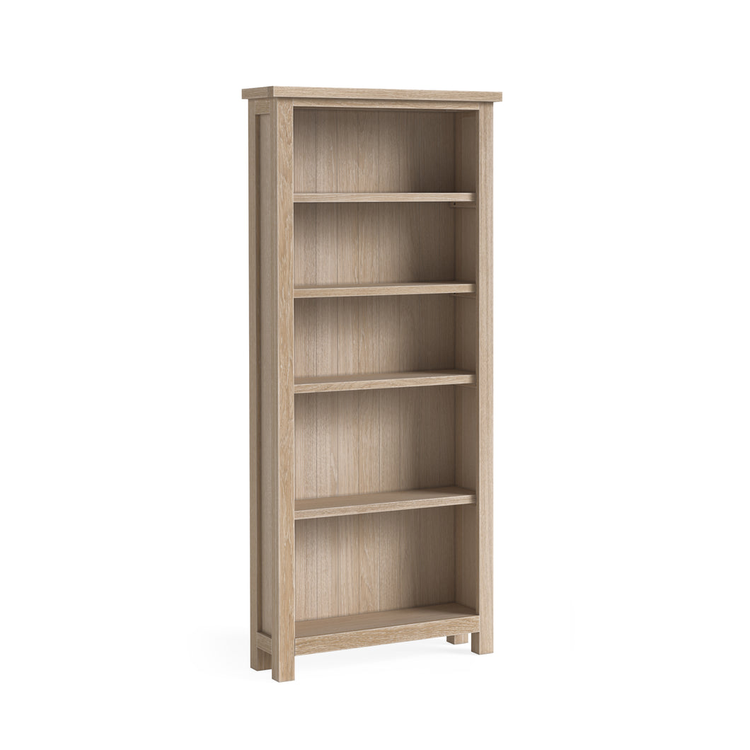 Modern Country Large Oak Bookcase