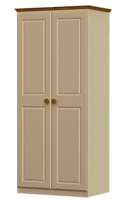 Annagh Ivory - 2 Door 1 Shelf Wardrobe